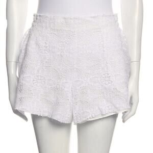 LoveShackFancy Beachy Boho White Lace Shorts size 2